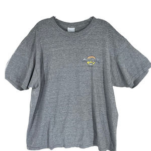 Hard Rock Cafe Womens Short Sleeve T- Shirt Pullover Crew Neck Size XL Gray